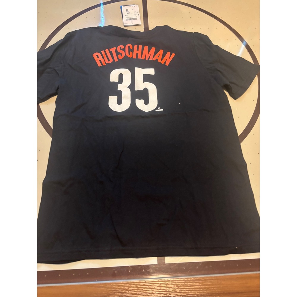 106 Nike Baltimore Orioles Adley Rutschman 35 MLB  TShirt Black Youth Large - Picture 5 of 5